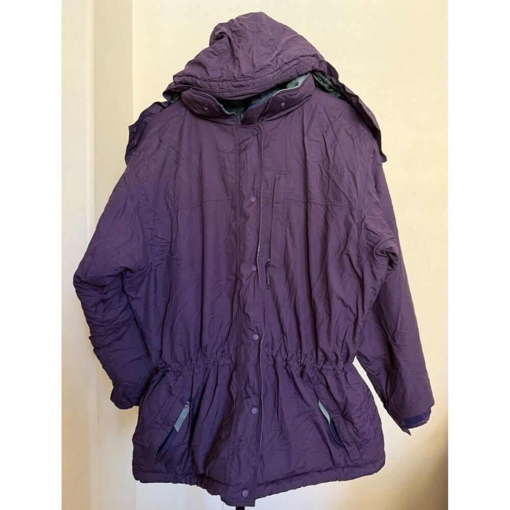Patagonia Vintage 90s Insulated Snow Parka Jacket Purple Teal F'96 84109 Large
